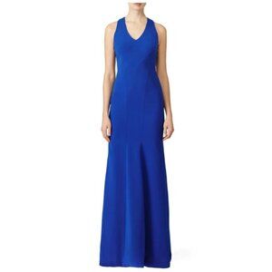 Theia Cobalt Smooth Mermaid Gown